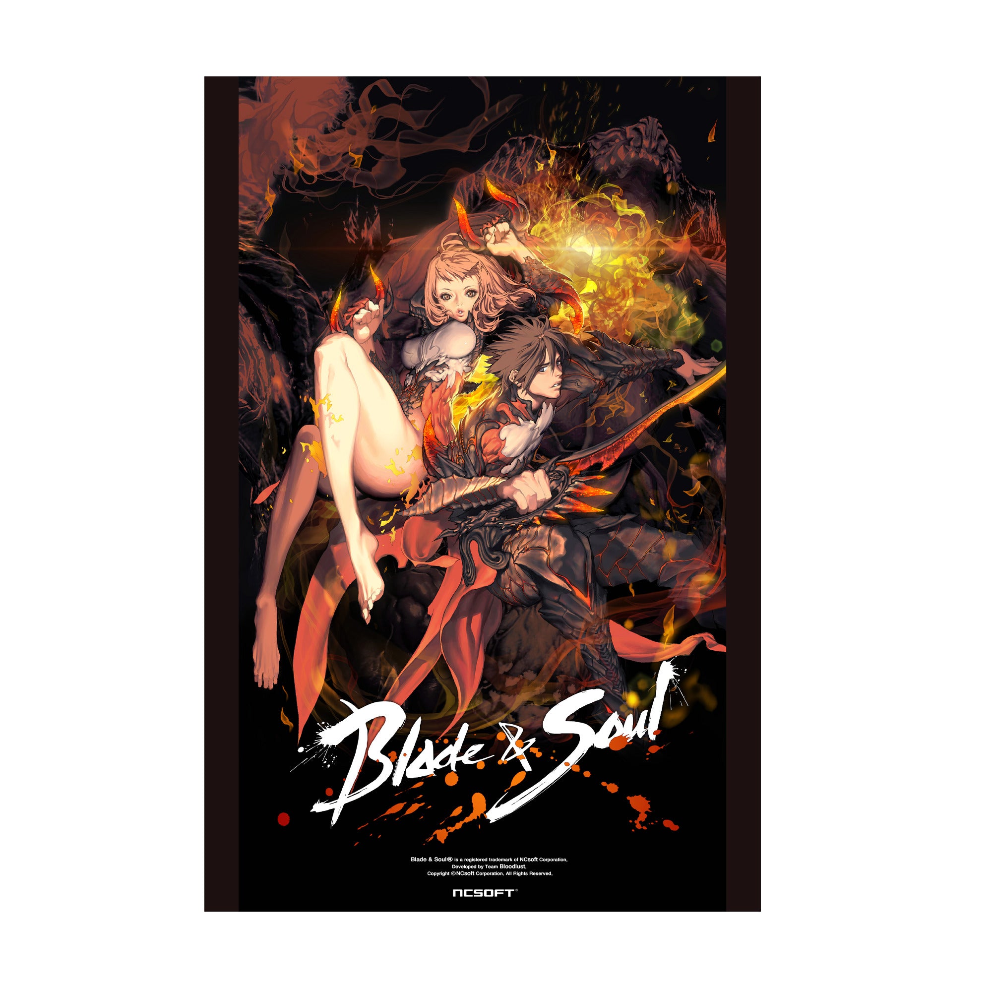 Blade & Soul flame promo art poster